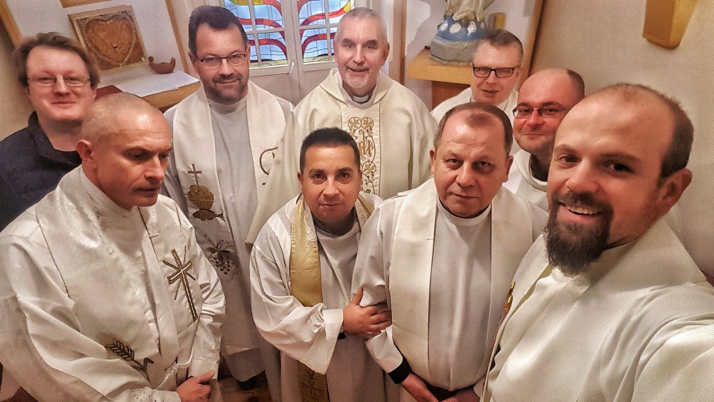 Nasza jezuicka wspólnota razem z Prowincjałem o. Tomaszem Ortmannem SJ